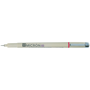 Comparateur de prix : Sakura Sakura Feutre Fineliner Pigma Micron 03 Tracé 0,35 Mm Rouge