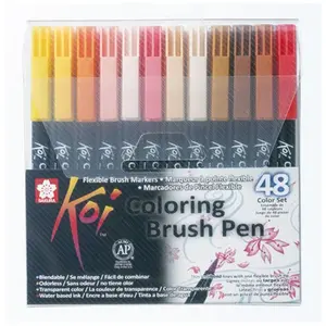 Comparateur de prix : Sakura Stylo pinceau Koi Coloring Brush, étui de 48