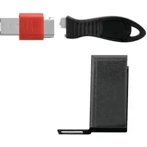 Kensington USB Port Lock with Cable Guard Rectangular Bloqueur de port USB pas cher