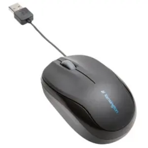 Comparateur de prix : Kensington Pro Fit Retractable Mobile - souris - USB - noir