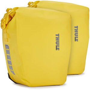 Comparateur de prix : Paire de sacoches de porte bagages thule shield pannier 25l  50l  jaune