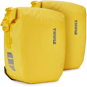 Comparateur de prix : Paire de sacoches de porte bagages thule shield pannier 13l  26l  jaune