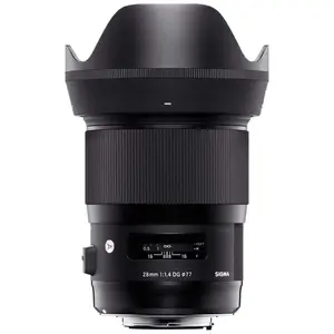 Comparateur de prix : Sigma 28mm F1.4 DG HSM Art MILC/SLR Objectif large Noir