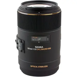 Sigma 105mm F2.8 EX DG OS HSM Macro SLR Objectif macro Noir pas cher