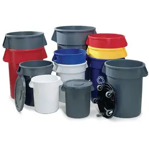 Rubbermaid Commercial Products FG261960GRAY, Couvercle BRUTE Gris pas cher