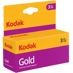Comparateur de prix : Pack de 3 Pellicules Couleur Kodak Gold GB Film 200 135mm   24 Poses
