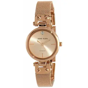 Comparateur de prix : Montre Femme ANNE KLEIN AK-N3002RGRG - Bracelet Acier Doré rose