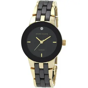 Montre Anne Klein AK-1610BKGB - Diamant Bracelet Céramique Doré Boîtie... pas cher
