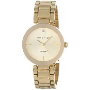 Montre Anne Klein AK-1362CHGB - Diamant Bracelet Acier Doré Boîtier Al... pas cher