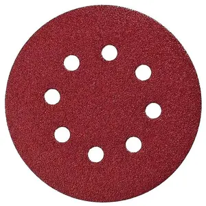 Comparateur de prix : 10 disques abrasifs MAKITA Ø 125 mm Red Auto-agrippant avec 8 trous TU