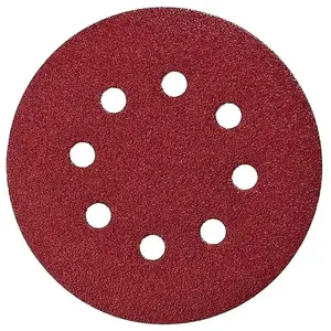 Comparateur de prix : 10 disques abrasifs MAKITA Ø 125 mm Red Auto-agrippant avec 8 trous TU