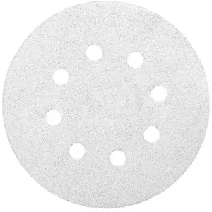 Comparateur de prix : 10 Disques abrasifs MAKITA Ø 125 mm White Auto-agrippant avec 8 trous