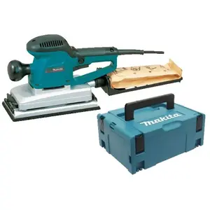 Comparateur de prix : Ponceuse vibrante 330W 115x229 mm en coffret MAKPAC - MAKITA BO4900VJ