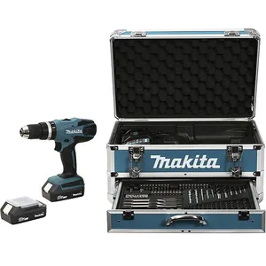 Makita Perceuse visseuse 18V + 2 batteries 1,3Ah + chargeur + coffret standard - - HP457DWEX4 pas cher