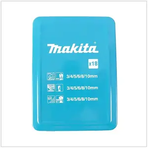 Comparateur de prix : Coffret 18 forets cylindriques pour bois, acier, béton - D-46202 Makita