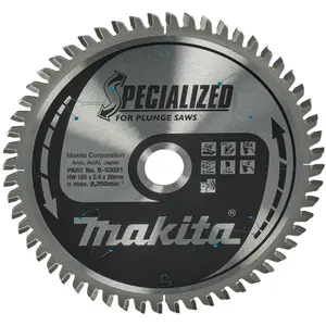 Makita saege spécialisés Lame de scie   165 x 20 mm   56Z, 33021Vendu paramazon