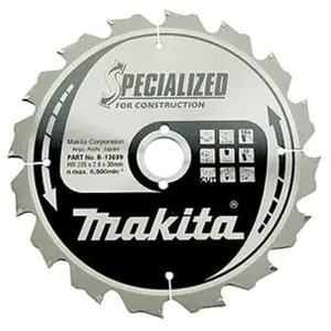 Lame de scie circulaire Ø260 16 dents grosse coupe - MAKITA - B-13699 pas cher