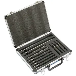 Comparateur de prix : Coffret de 11 forets, 1 pointe, 1 burin Makita B-64674 à emmanchement sds-plus