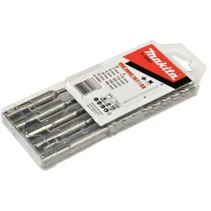 Comparateur de prix : Coffret de 5 Forets MAKITA B-58992 SDS-Plus 4 taillants TCT NEMESIS II
