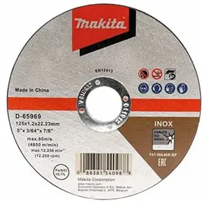 Disque à tronçonner 125 x 1,2 mm INOX Makita