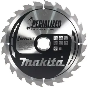 Comparateur de prix : Makita Makita EFFICUT Lame de scie 235x30 mm, 24 dents - E-01915