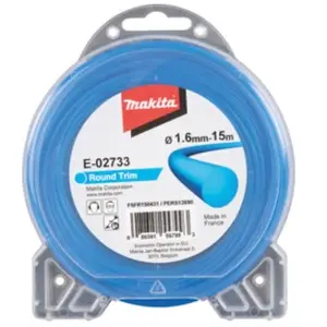 Comparateur de prix : Fil nylon rond Ø1.6 pour débroussailleuse - MAKITA E-02733