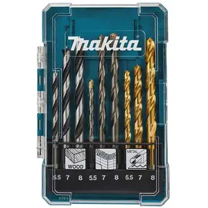 Comparateur de prix : Set de forets métal / maçonnerie / bois MAKITA D-71978 Kit de perçage ...