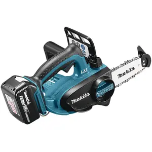 Comparateur de prix : Makita Tronçonneuse d'élagage à batterie 18V 2x5Ah Li-Ion guide 115mm DUC122RTE