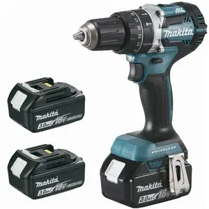 Makita VISSEUSE 18V DHP484R3J 3X3Ah 54Nm MAKPAC pas cher