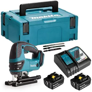 Scie sauteuse 18V LXT (2x5,0 Ah) en MAKPAC - MAKITA DJV180RTJ pas cher
