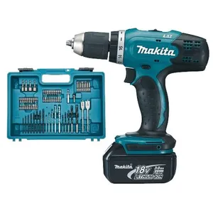 Makita Perceuse visseuse 42NM BL1830BX2 + DC18RC - MAKITA - DDF453RFX1 pas cher