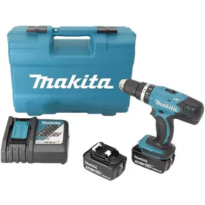 DHP453RFX4 Perceuse Percussion Batterie 18V 42Nm 2x3.0Ah 74 Accessoires - Makita pas cher