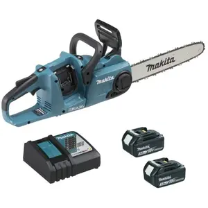Comparateur de prix : Tronçonneuse 36V + 2 batteries 18V + chargeur - MAKITA - DUC353RF2 TU