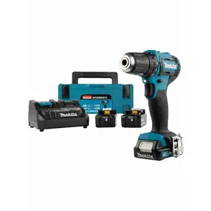 Perceuse visseuse 12 V CXT Li-Ion 2 Ah Ø 10 mm (3 batteries) MAKITA - ... pas cher