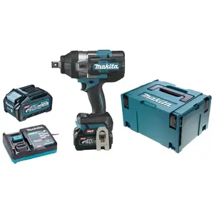 Makita Boulonneuse à chocs 40 V max Li-Ion XGT 4 Ah 1630 Nm MAKITA - TW001GM201 pas cher