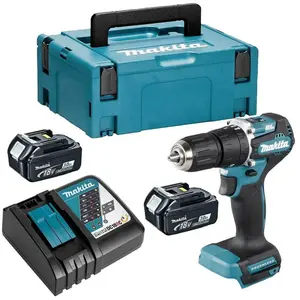 Perceuse à Percussion MAKITA DHP487RFJ (2 x 3,0 Ah DC18RC MAKPAC 2) TU pas cher