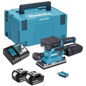 Ponceuse vibrante 18V Ø93x185 mm Bluetooth AWS MAKITA 2 batt.BL1850B - DBO381RTJUVendu parrakuten