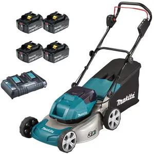 DLM463PG4 Tondeuse à gazon sans fil 2x18V / 4x 6,0 Ah batterie + charg...Vendu parkaufland