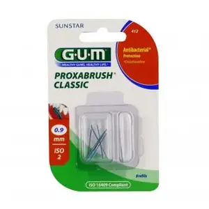 Comparateur de prix : Gum Brossette Interdentaire Proxabrush Classic Recharges 0,9mm 8 unités