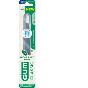 Brosse à dents Gum Classic Bio-sourcée Medium 20/100e Compacte pas cher