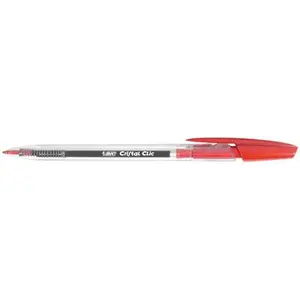 Stylo Bille Bic Cristal Clic Rétractable rougeVendu parfnac