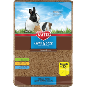Kaytee Clean & Cozy : litière en papier, super absorbante pas cher