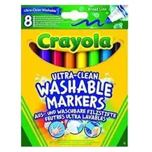 Comparateur de prix : Crayons : 8 gros crayons à la cire lavables Crayola