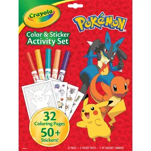 Crayola pokémon kit d'activités et couleurs pas cher