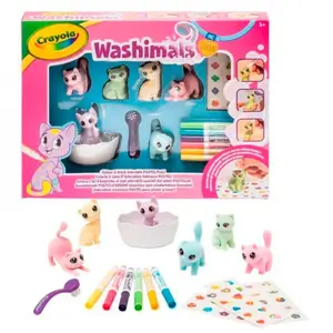 Crayola - Washimals Pets - Kit d'activités avec autocollants couleurs P pas cher