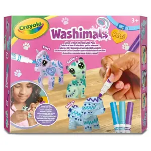 Comparateur de prix : Jeu créatif Crayola Washimals Coffret 3 animaux pastel