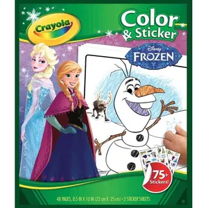 Comparateur de prix : VIVID Album de coloriage et autocollants Crayola Frozen La Reine des Neiges