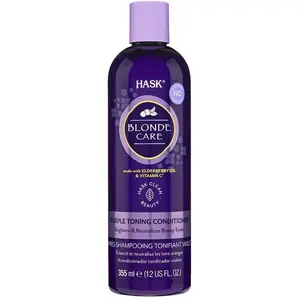 Comparateur de prix : Hask Blonde Care Purple Toning Conditioner 355ml