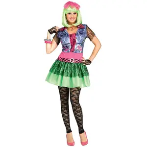Comparateur de prix : Chaks Costume Femme Rockin 80' - Multicolore - S/M