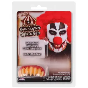 CHAKS Dentier Clown tueur Halloween pas cher